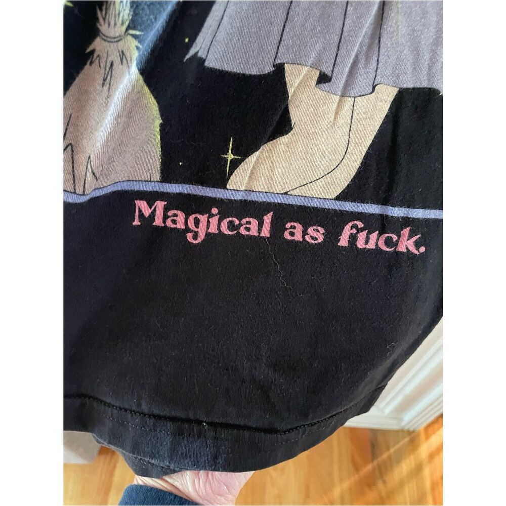 Blackcraft Cult Witch Graphic Tee - Black with Pink Accents Magical As Fuc$ - Picture 5 of 14
